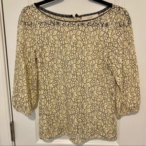 Loft Floral Lace Blouse